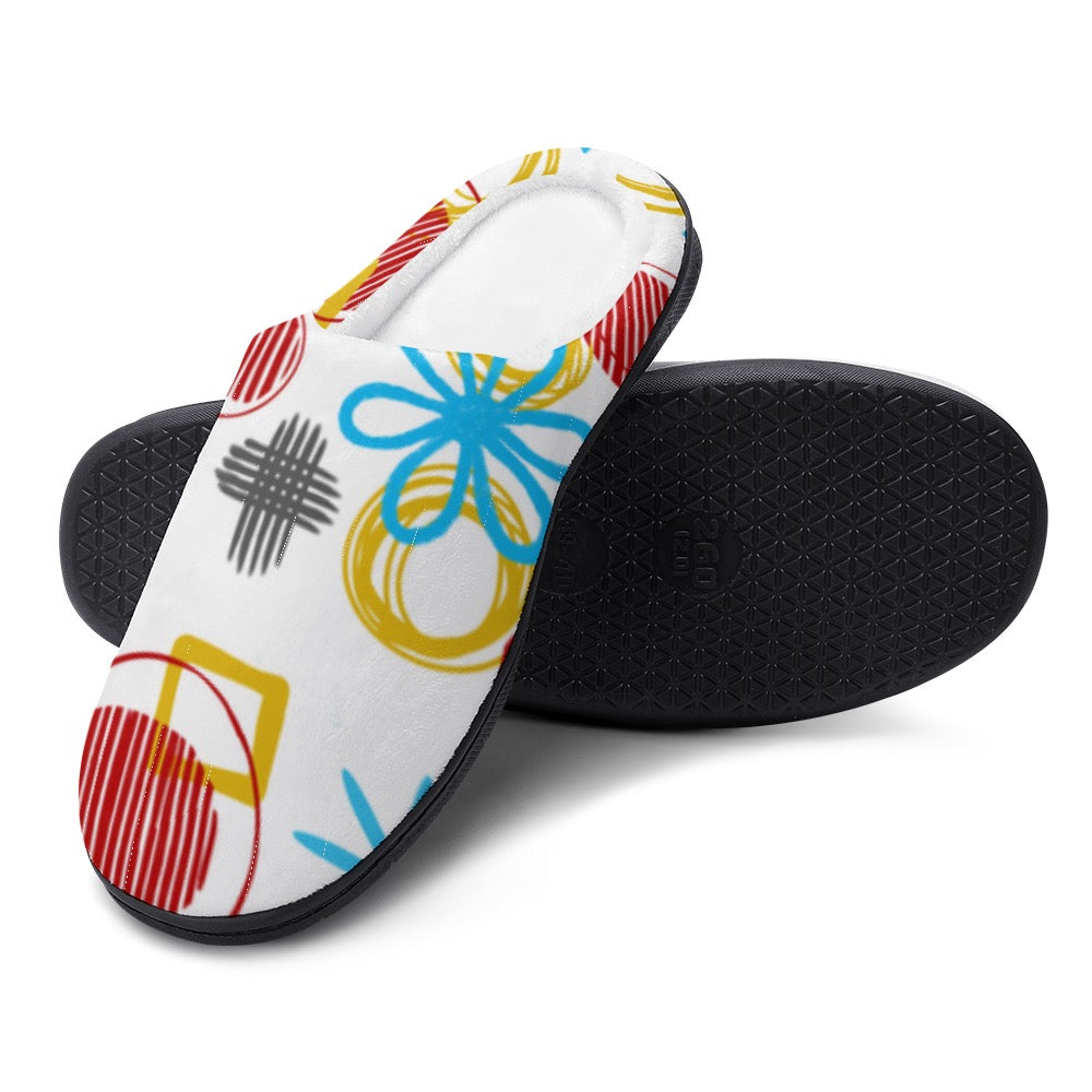 Retro Print Cotton slippers