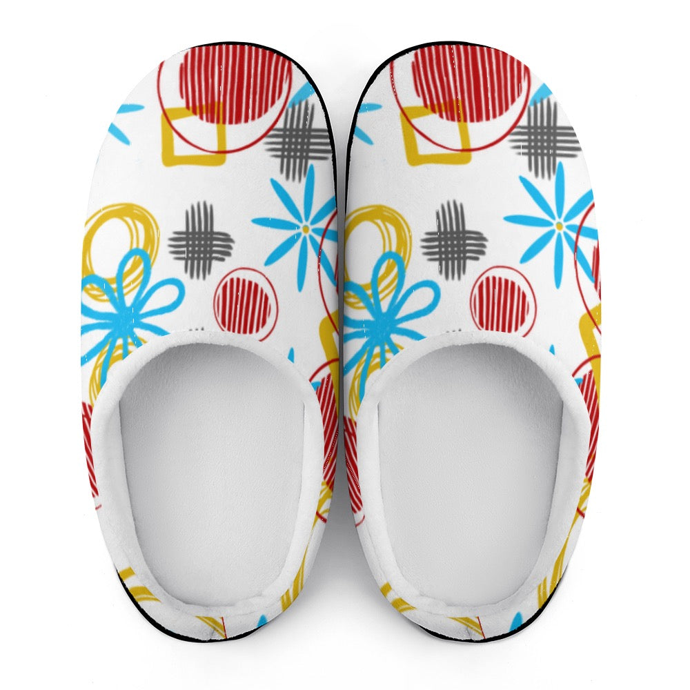 Retro Print Cotton slippers