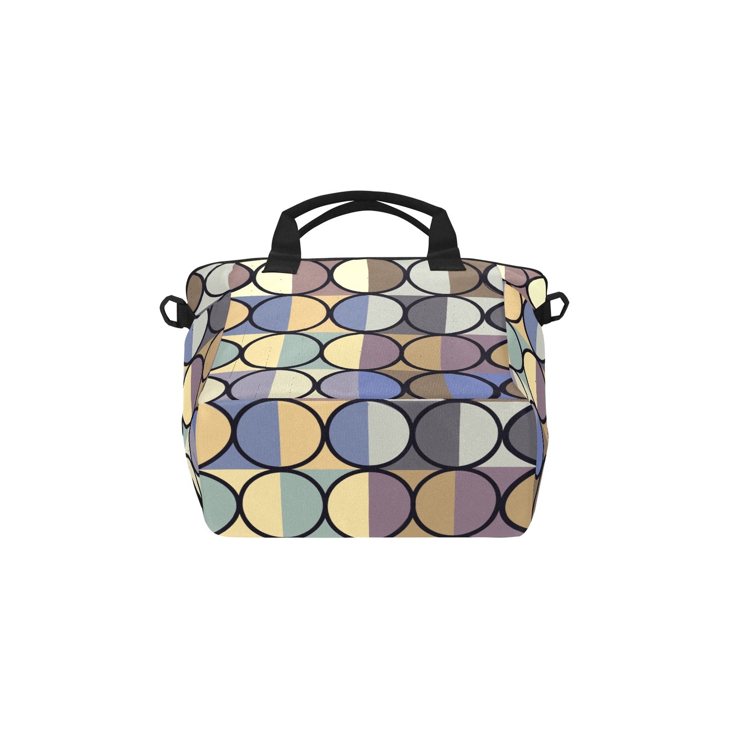 Tote Bag with Shoulder Strap  retro circles