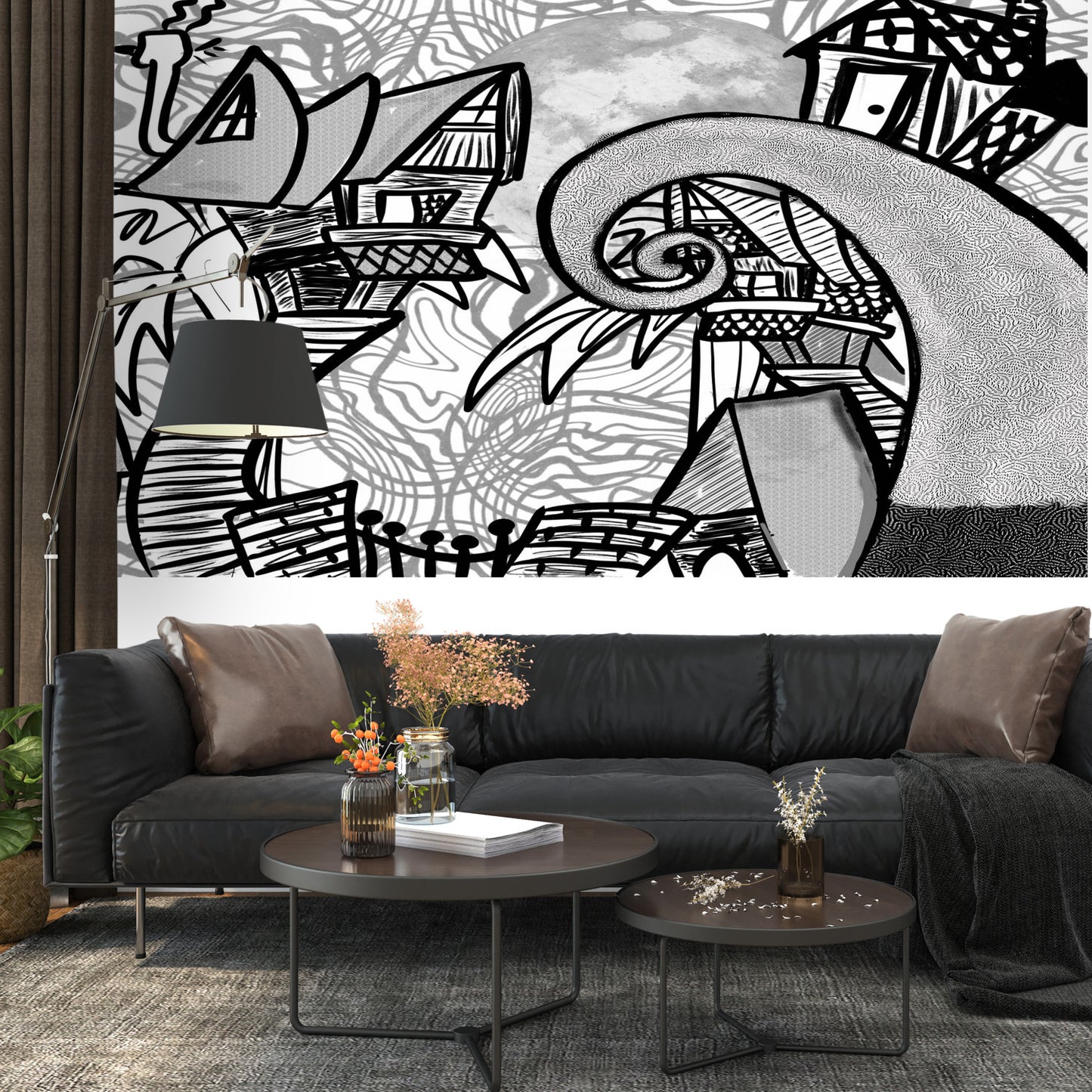 Color my Walls Crooked City Wall Murals