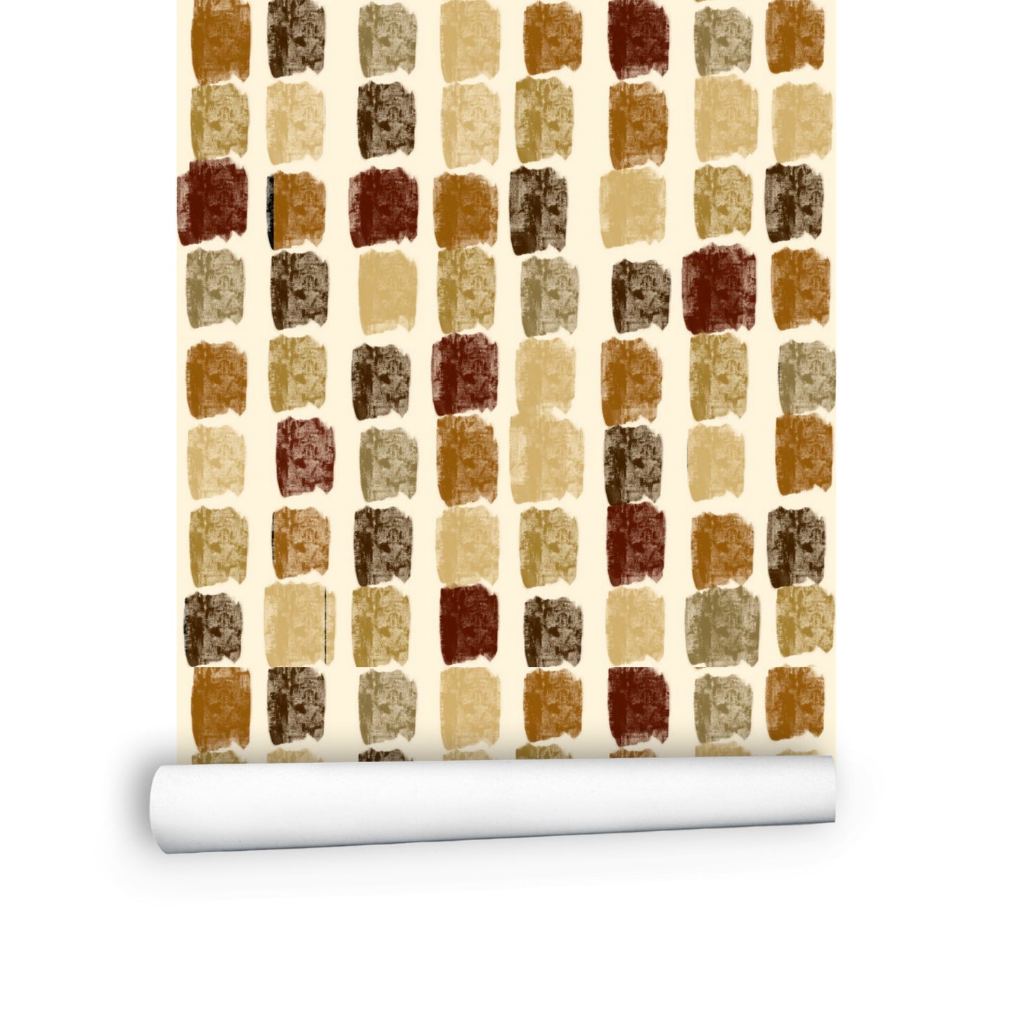 Blots of Browns Peel and Stick Wallpaper Roll