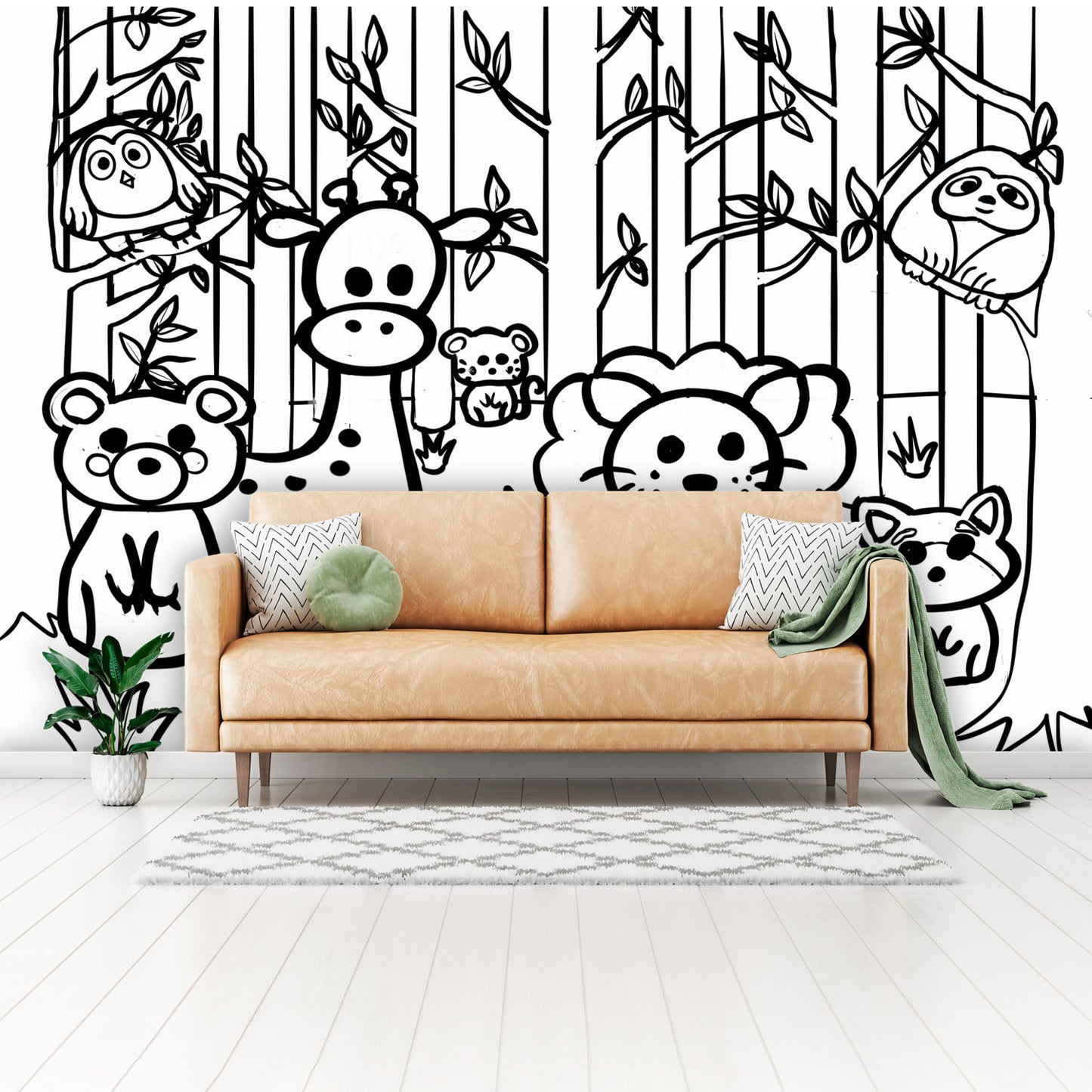 Color my Walls Baby Jungle Wall Murals