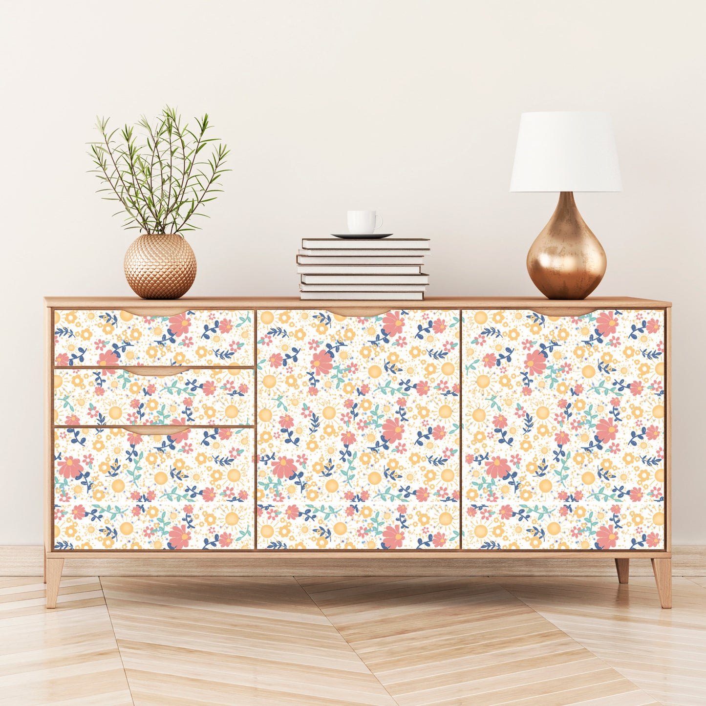 Tiny Flowers peel and stick Wallpaper Panels