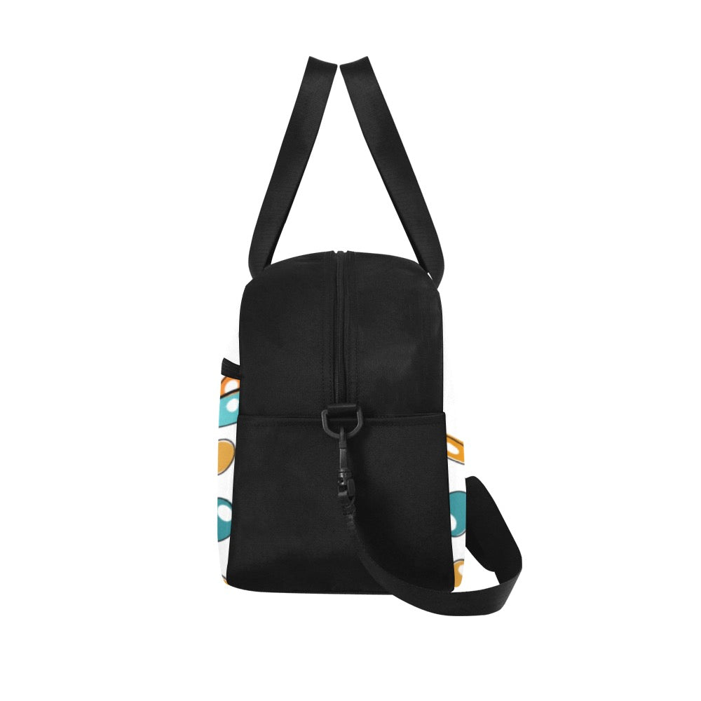 Retro Ovals Tote And Cross-body Travel Bag (Model 1671)