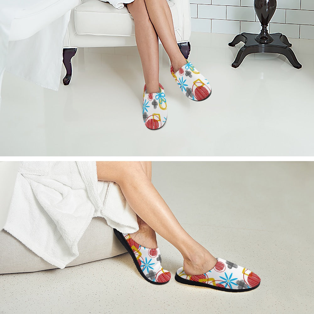 Retro Print Cotton slippers