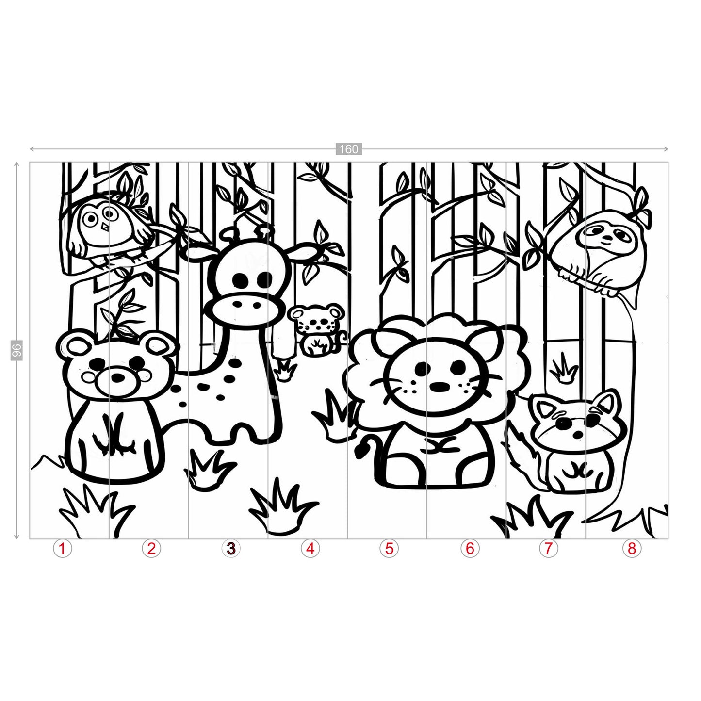 Color my Walls Baby Jungle Wall Murals